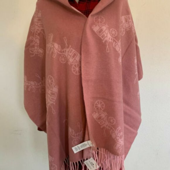 Coach Horse And Carriage Oversized Muffler Scarf Wrap - NWT $178 - Picture 5 of 5